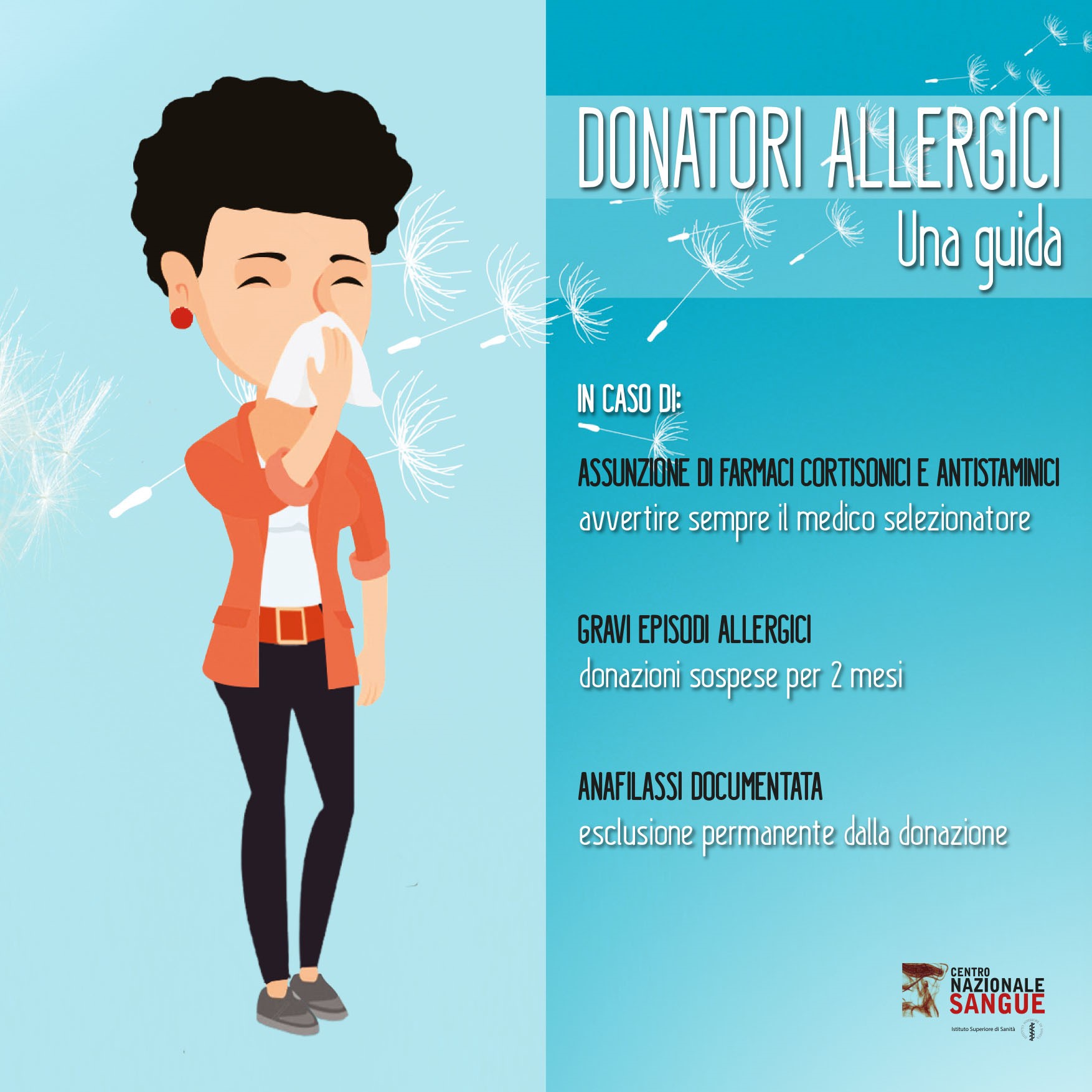 Informazioni per donatori allergici